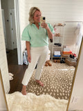 Spanx White On-the-Go Kick Flare Pants- Size L (Inseam 24.5”)