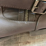 Shoe Dazzle Brown Quilted Back with Sweater Trim Finley Boots- Size 8 WC (see notes, sold out online)