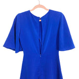 TOPSHOP Blue Front Buckle Dress- Size 4