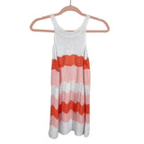 Goodnight Macaroon White/Pink/Coral Open Knit Top NWT- Size S