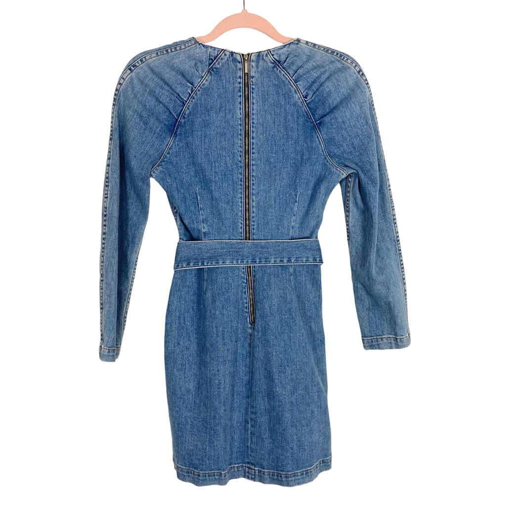 Jonathan Simkhai Denim Belted Dress- Size 0 The Saved Collection Jonathan Simkhai Denim Belted Dress- Size 0 The Saved Collection