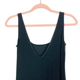 Parade Black Back V with Front Slit Tank Dress- Size S