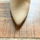 Pink Lily Taupe Side Slit Zipper Booties- Size 8.5 (sold out online, see notes)