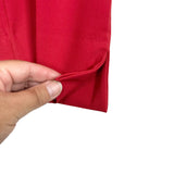 Mango Red with Side Slits Suit Pants- Size 4 (Inseam 27.5”, we have matching suit blazer)