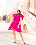 Natalie Workman Custom Made Dress with Removable Skirt- Size ~12/14 (see notes)