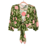 Agua Bendita x Target Large Peony Print Tie Wrap Top NWT- Size XXL (sold out online, we have matching pants and towel)