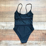 Lovers + Friends Black with Mesh Waist Panels Jet One Piece- Size S (sold out online)
