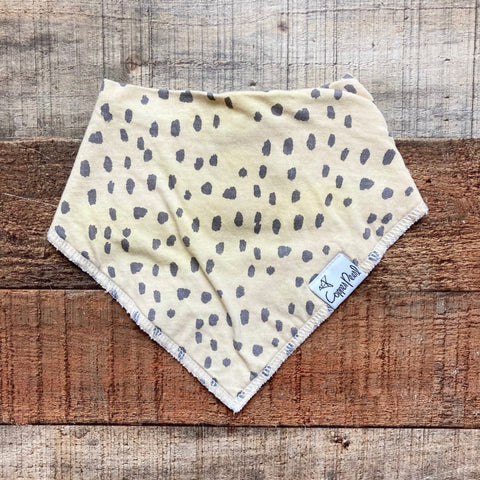 Copper Pearl Animal Print Bandana Bib