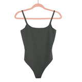 Parade Gray Tank Thong Bodysuit- Size S (see notes)