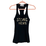 Rubee Couture Black Kira Stokes Stoked Racerback Tank Top- Size XS