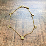 Melinda Maria Gold Butterfly Anklet