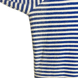 Peace Love World Blue and White Striped Top- Size XS/S (see notes)