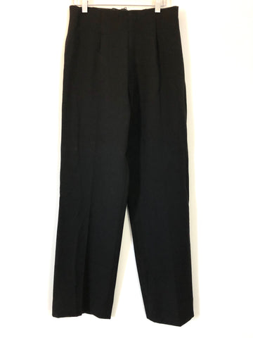 Fabrizio Gianni Black High Waist Stretch Dress Pants NWT- Size 6 (Inseam 28.5")
