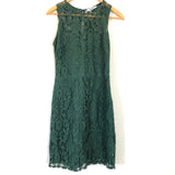 BB Dakota Lace Hunter Green Dress- Size 6