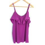 Alice & Trixie 100% Silk Ruffle Spaghetti Strap with Belt- Size M