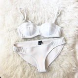 Triangl Neoprene White Swimsuit Bottoms- Size L