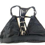 Vitamin A Black Swimsuit Top Multi-strap Back with Metal Detail- Size XS