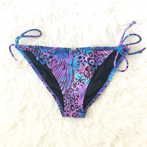 Victoria’s Secret Purple Leopard Bikini Bottoms- Size M