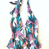 MINKPINK White Floral Deep V One Piece- Size S