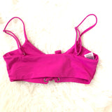 Mara Hoffman Pink Lace Up Swimsuit Top NWT- Size S (TOP ONLY)