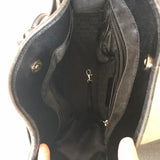 Michael Kors Black Hamilton Crocodile Skin Bag