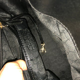 Michael Kors Black Hamilton Crocodile Skin Bag