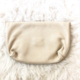 Gigi New York Fold Over Clutch in Cream (Like New)