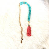 Betsy Pittard Designs Beaded Tassel Necklace