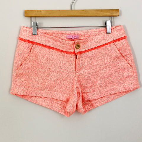 Lilly Pulizter Bright Coral/Orange Shorts -Size 2