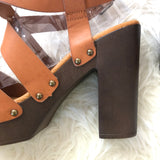 Bamboo Juliana Faux Wood Clogs NWT- Size 10