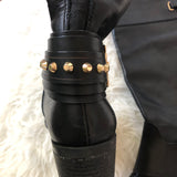 Vince Camuto Black Over the Knee Boots with Studs- Size 10