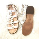 Marc Fisher White Studded Sandal- Size 9.5