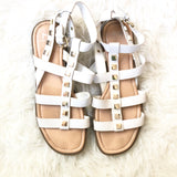 Marc Fisher White Studded Sandal- Size 9.5