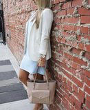 H&M Cream Polyester Blazer- Size 6