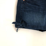 LOFT Dark Blue Jean Shorts With Ties- Size 26