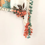 Sole Society Floral Pom Pom Cover Up- One Size