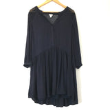Hinge Black Dress with Mesh Back- Size XS