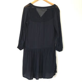 Hinge Black Dress with Mesh Back- Size XS
