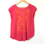Maeve Pink Embroidered Top - Size 4