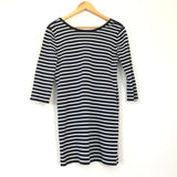 1901 Navy and White Striped Dress With Bow in Back- Size XS