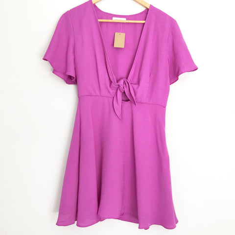 Vestique Magenta Front Knot Dress NWT- Size S