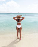 Triangl Neoprene White Swimsuit Bottoms- Size L