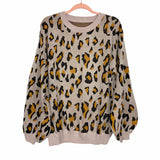 No Brand Tan Animal Print Top- Size ~L (See Notes)