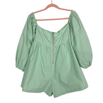 No Brand (Vestique) Mint Off the Shoulder Mint for You Romper- Size M (sold out online)