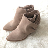 Sole Society Tan Suede Side Knot Bootie- Size 8.5