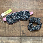 Summersalt Pink/Black Floral Scrunchie & Eye Mask Set NWT
