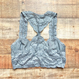 Free People Intimately Gray Lace Racerback Bralette- Size S
