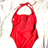 Aerie Red Crochet Front One Piece- Size XL (see notes)