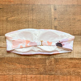 Peony Floral Removable Puff Sleeve Padded Bikini Top- Size 10 (sold out online, we have matching bottoms)