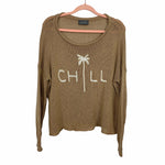 Woden Ships Tan Chill Sweater- Size S/M